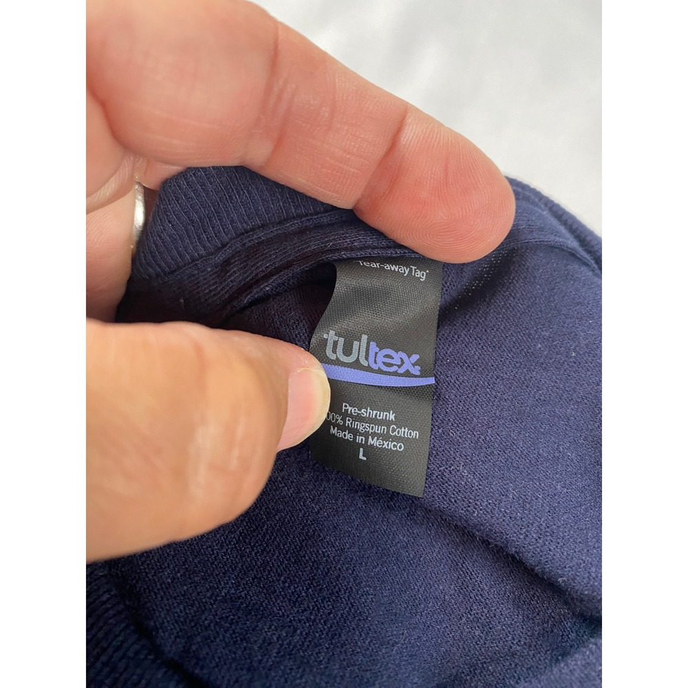 Tultex 10 Minute Trainer T-Shirt Mens Large Navy No More Excuses Graphic - Picture 5 of 9